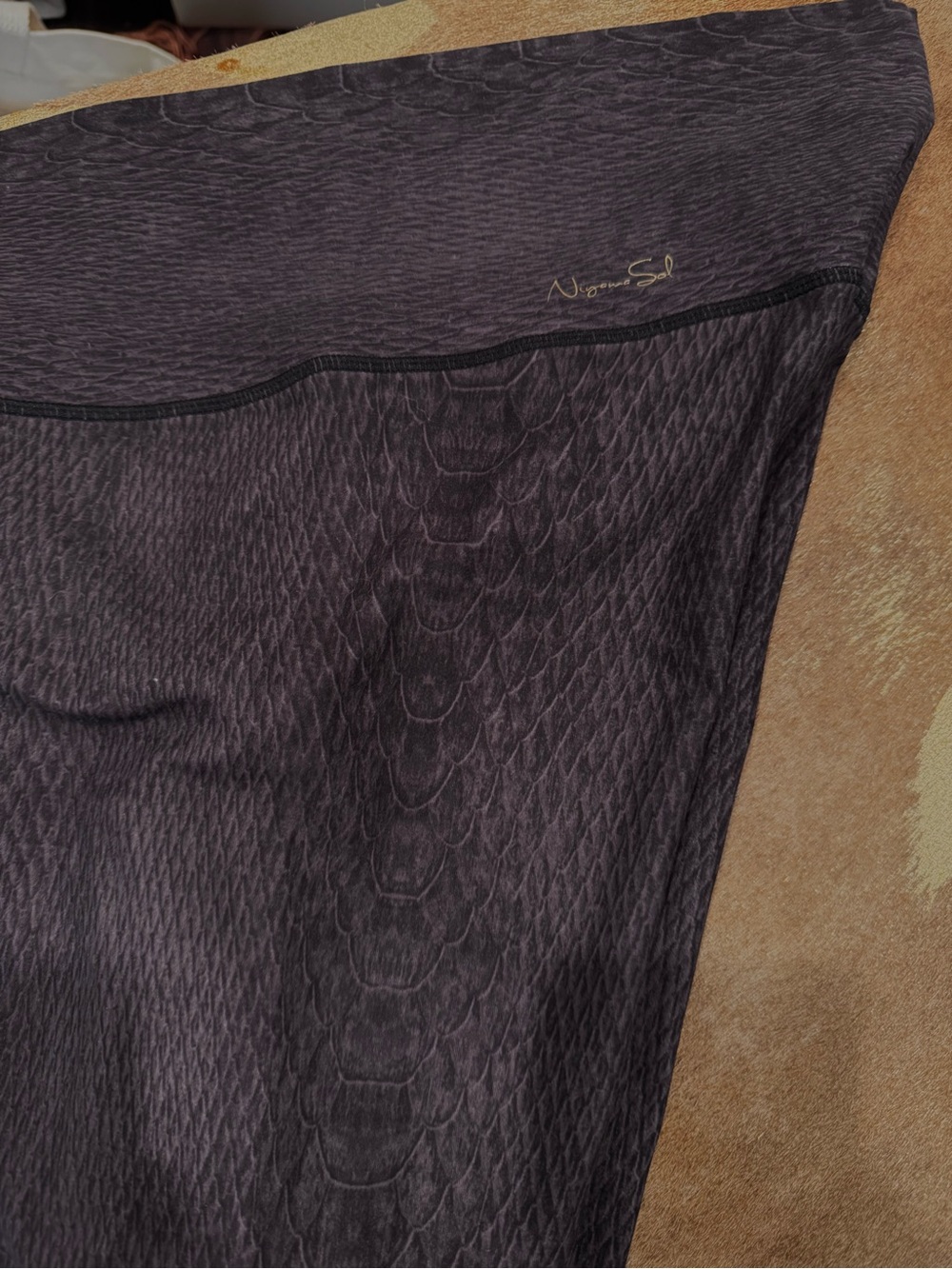 Niyama Sol Brown Textured High-Waist Leggings